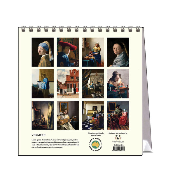 2026 Desk Calendar | Vermeer | Vevoke