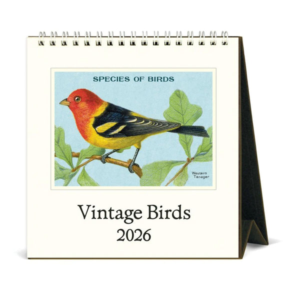 2026 Desk Calendar | Vintage Birds | Cavallini & Co.