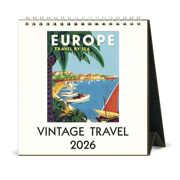 2026 Desk Calendar | Vintage Travels | Cavallini & Co.