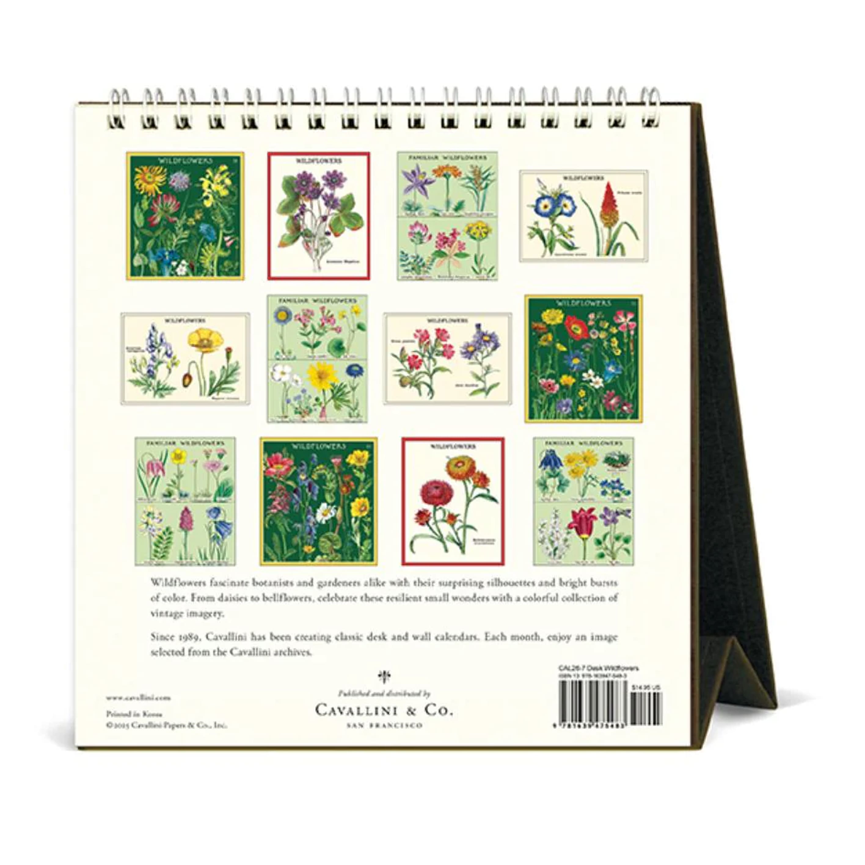 2026 Desk Calendar | Wildflowers | Cavallini & Co.