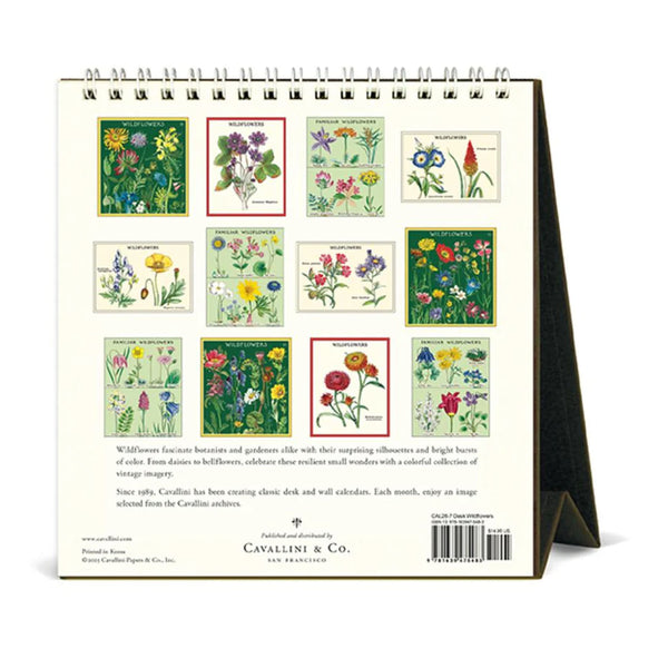 2026 Desk Calendar | Wildflowers | Cavallini & Co.