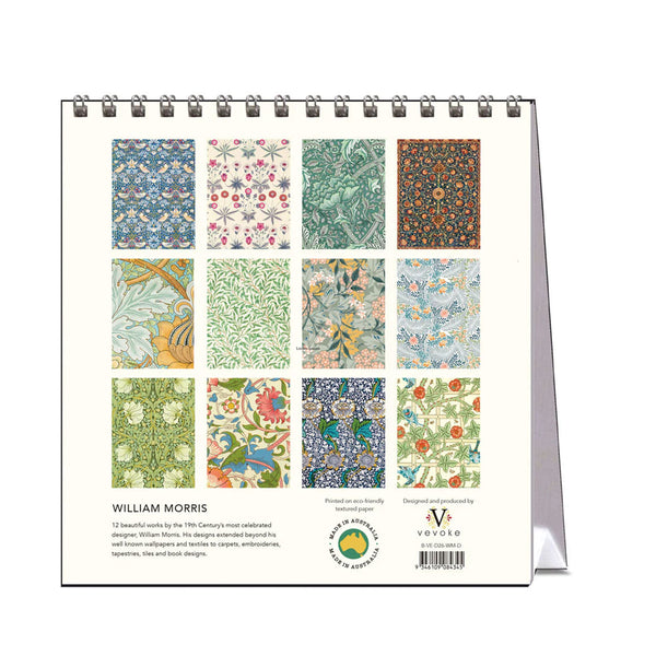 2026 Desk Calendar | William Morris | Vevoke