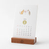 2026 Desk Calendar | Wooden Stand | Cat | Midori