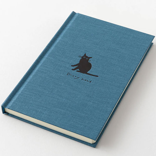 2026 Diary | Book Style | Cat | Navy | Midori