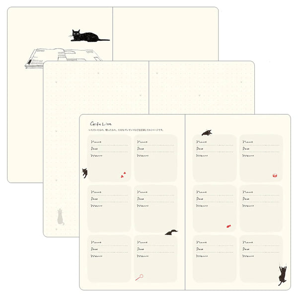 2026 Diary | Book Style | Cat | Navy | Midori