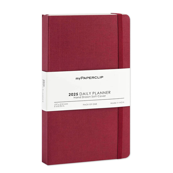 2026 Diary | Daily Planner | Soft Cover | A5 Slim | myPaperclip | 4 COLOUR OPTIONS AVAILABLE