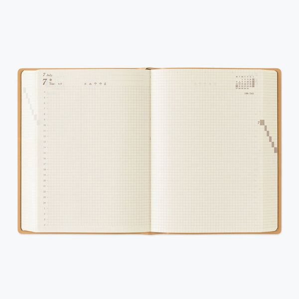 2026 Diary | Monthly Block & Daily | A6 | Hibino | Midori | 2 COLOUR OPTIONS AVAILABLE
