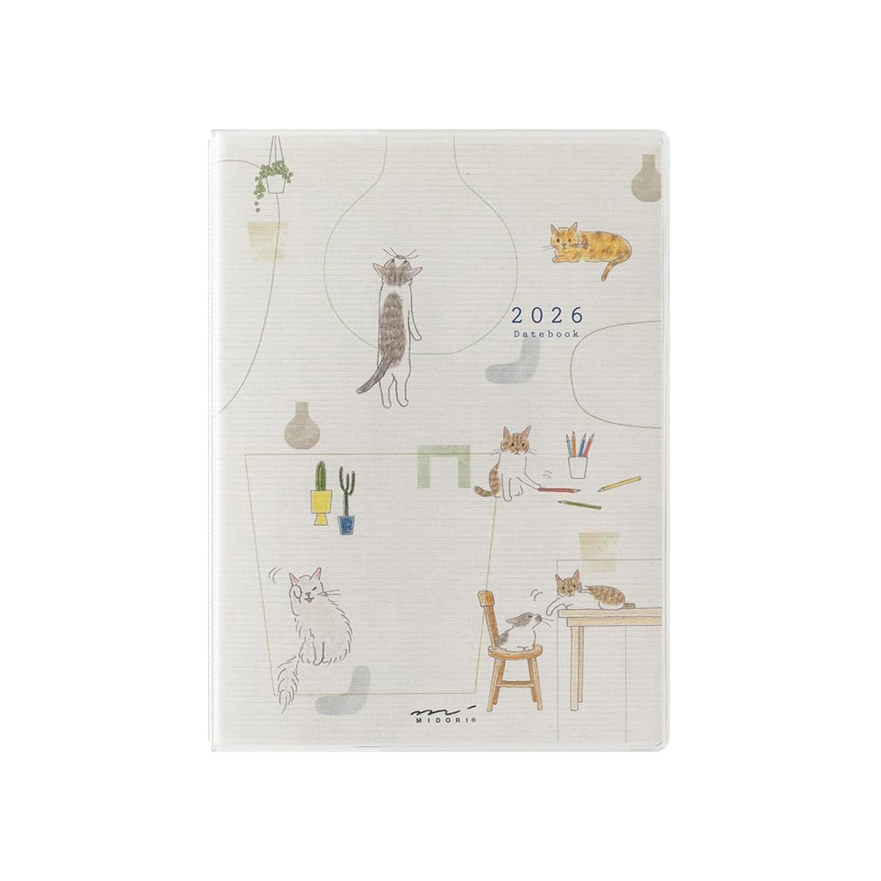 2026 Diary | Pocket Diary | Cats | Midori | 3 SIZE OPTIONS AVAILABLE