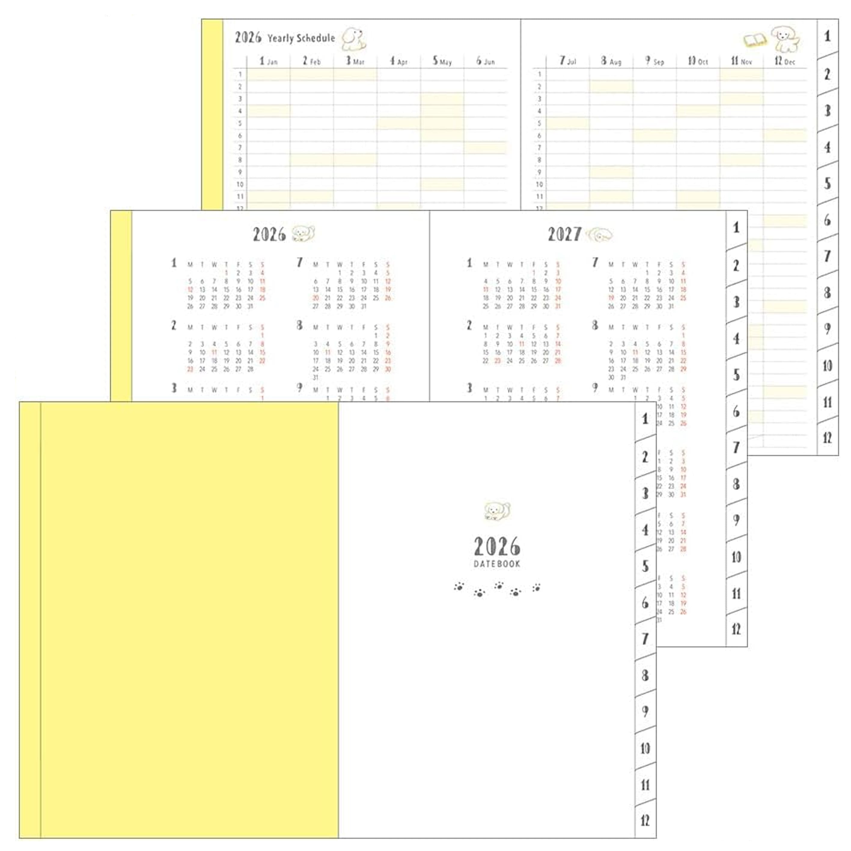 2026 Diary | Pocket Diary | Dog | Midori | 3 SIZE OPTIONS AVAILABLE