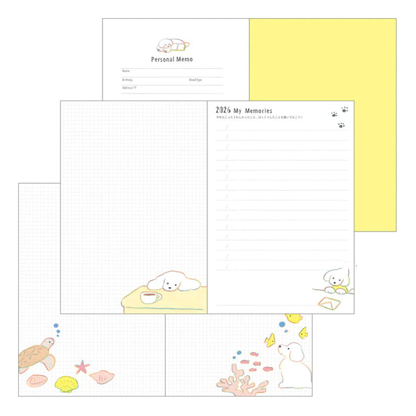 2026 Diary | Pocket Diary | Dog | Midori | 3 SIZE OPTIONS AVAILABLE