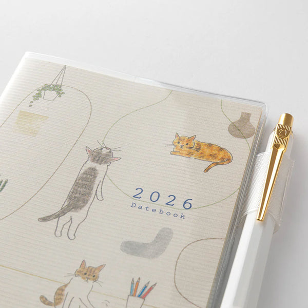 2026 Diary | Pocket Diary | Cats | Midori | 3 SIZE OPTIONS AVAILABLE