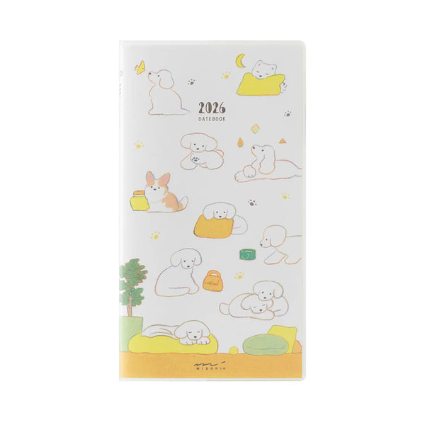 2026 Diary | Pocket Diary | Dog | Midori | 3 SIZE OPTIONS AVAILABLE