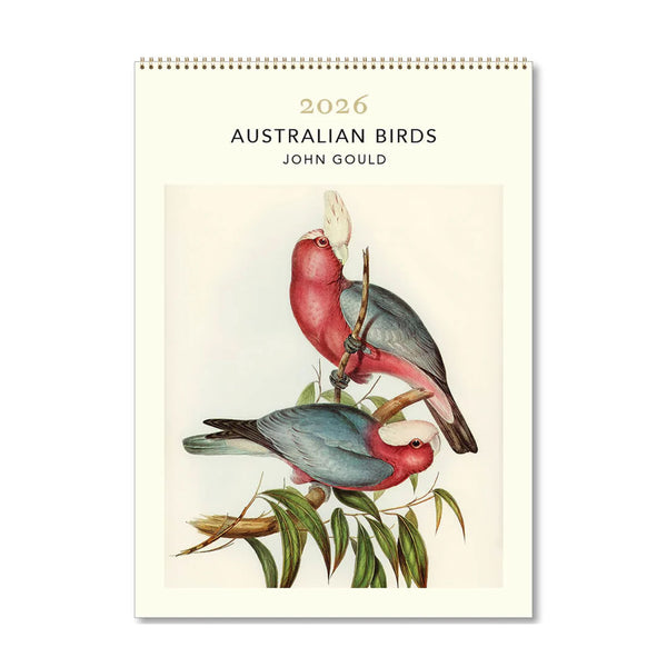 2026 Wall Calendar | Australian Birds John Gould | Vevoke