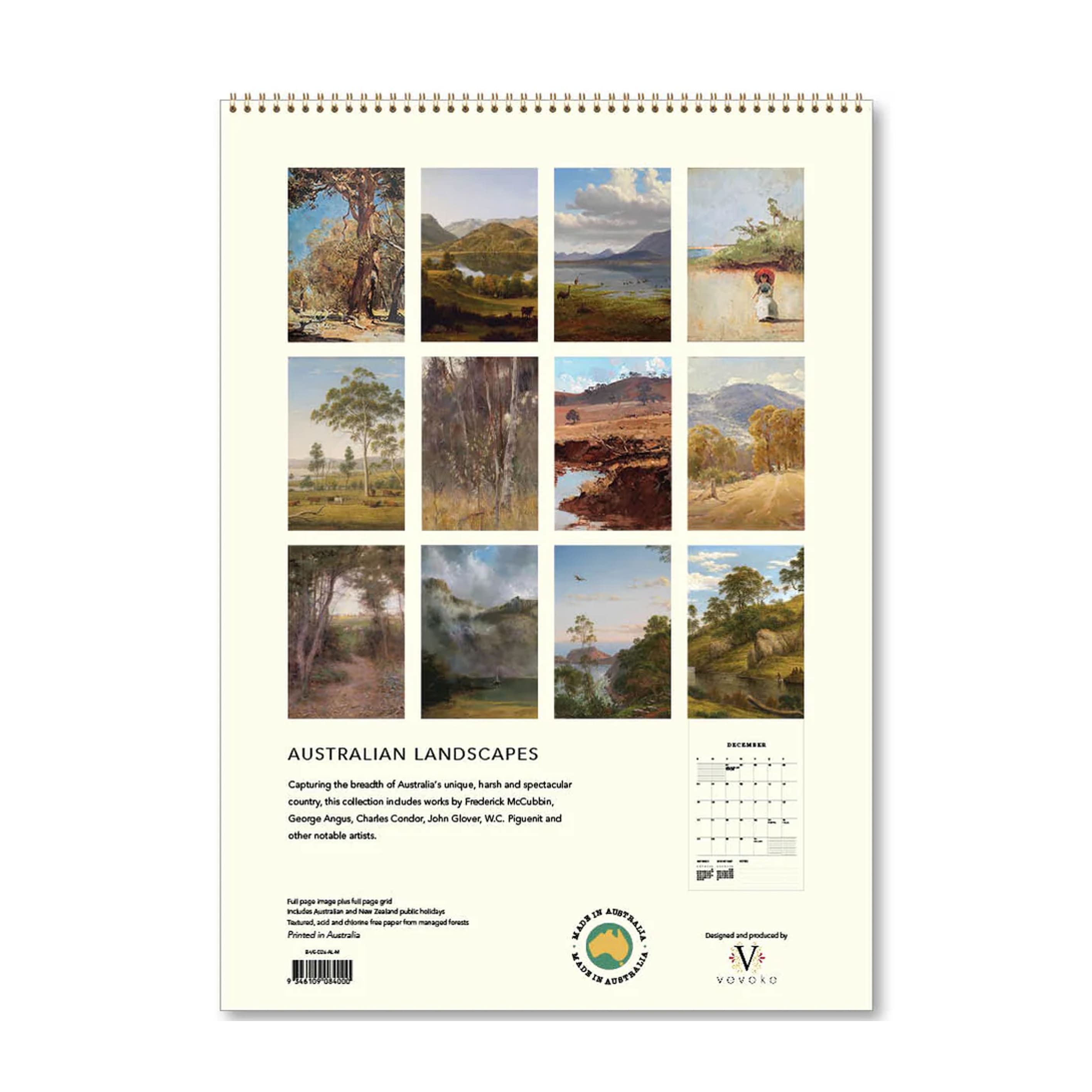 2026 Wall Calendar | Australian Lanscapes | Vevoke
