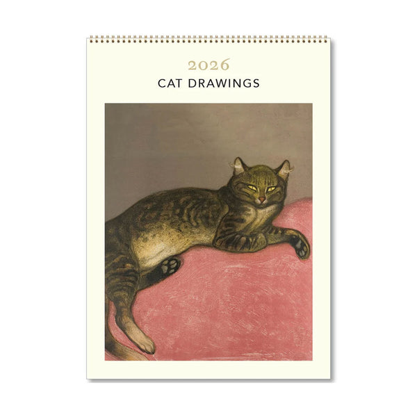 2026 Wall Calendar | Cat Drawings | Vevoke