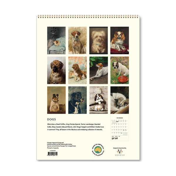 2026 Wall Calendar | Dogs | Vevoke