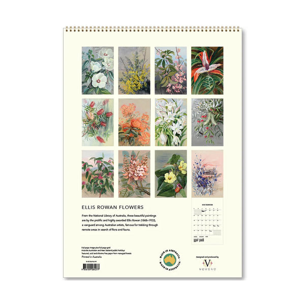 2026 Wall Calendar | Ellis Rowan Flowers | Vevoke