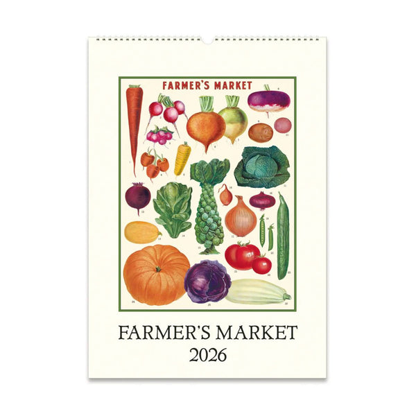 2026 Wall Calendar | Farmer's Market | Cavallini & Co.