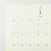 2026 Wall Calendar | Folded | MD Paper | Midori | 3 SIZE OPTIONS AVAILABLE