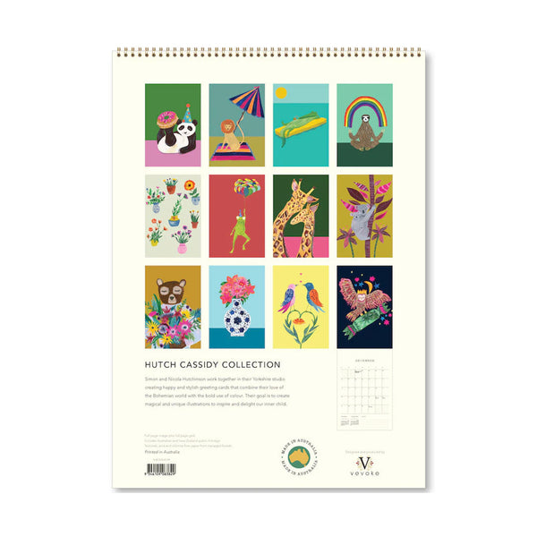 2026 Wall Calendar | Hutch Cassidy | Vevoke