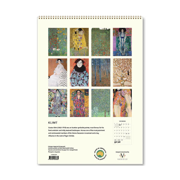 2026 Wall Calendar | Klimt | Vevoke