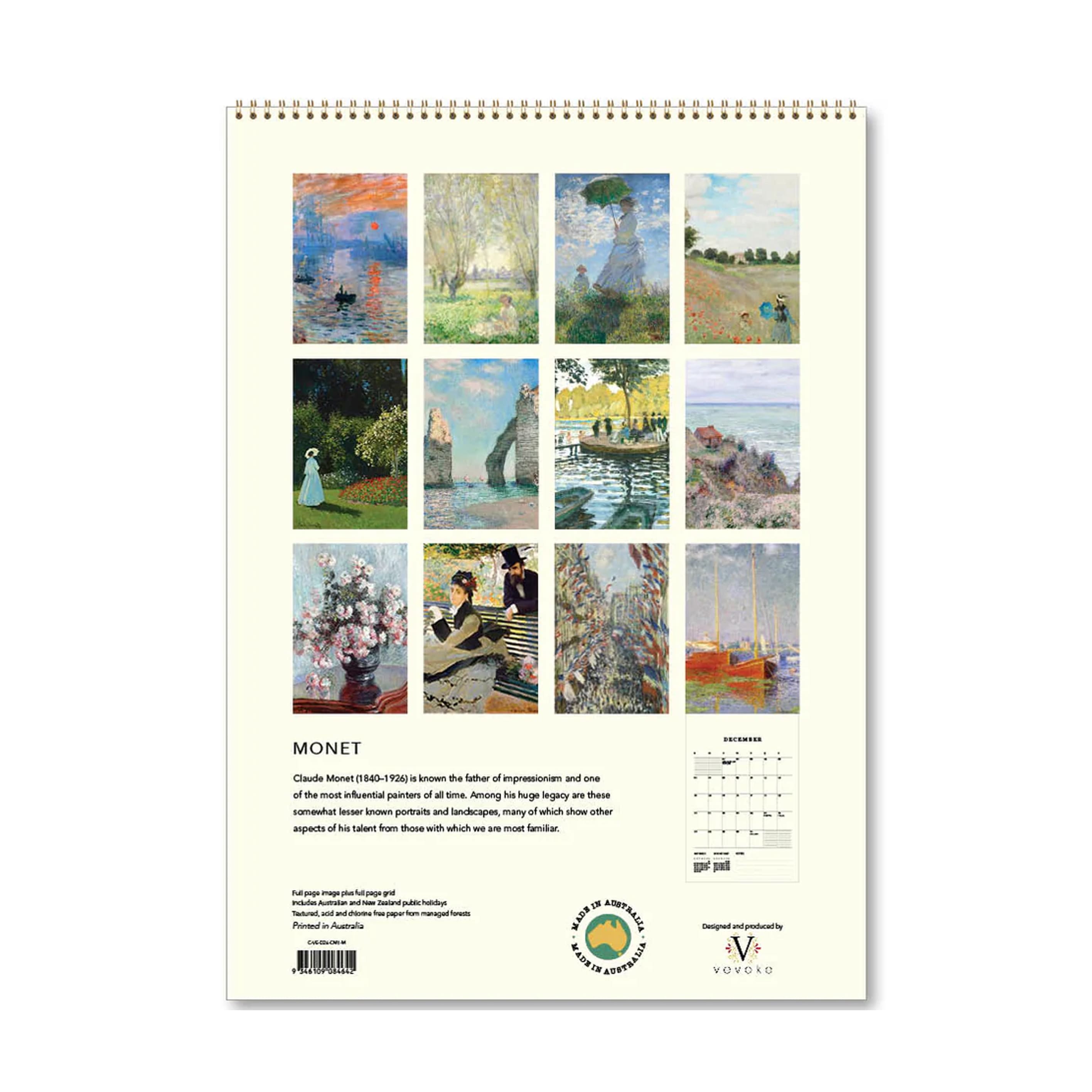 2026 Wall Calendar | Monet | Vevoke