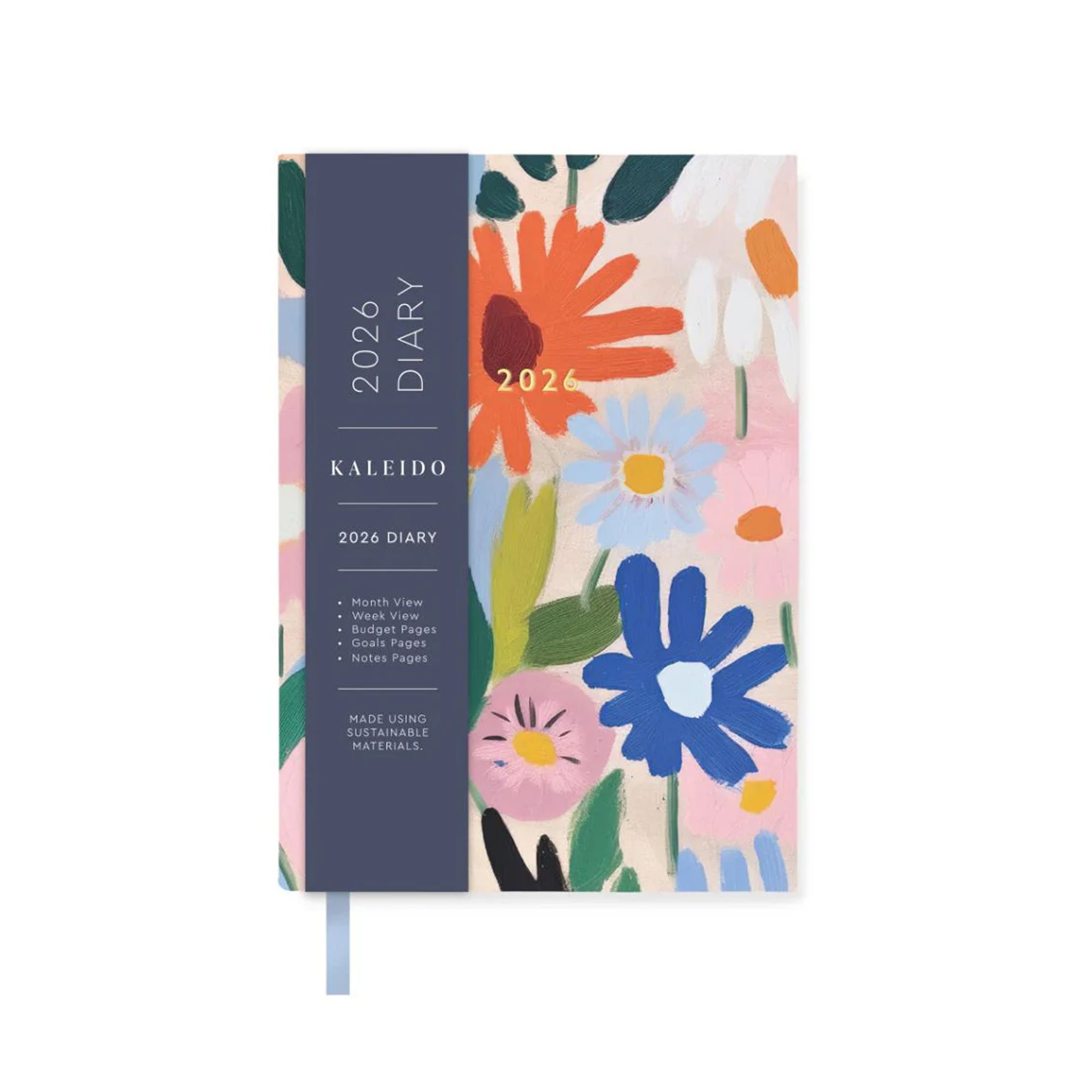 2026 Diary| Gouache Floral | Kaleido | 2 SIZE OPTIONS AVAILABLE
