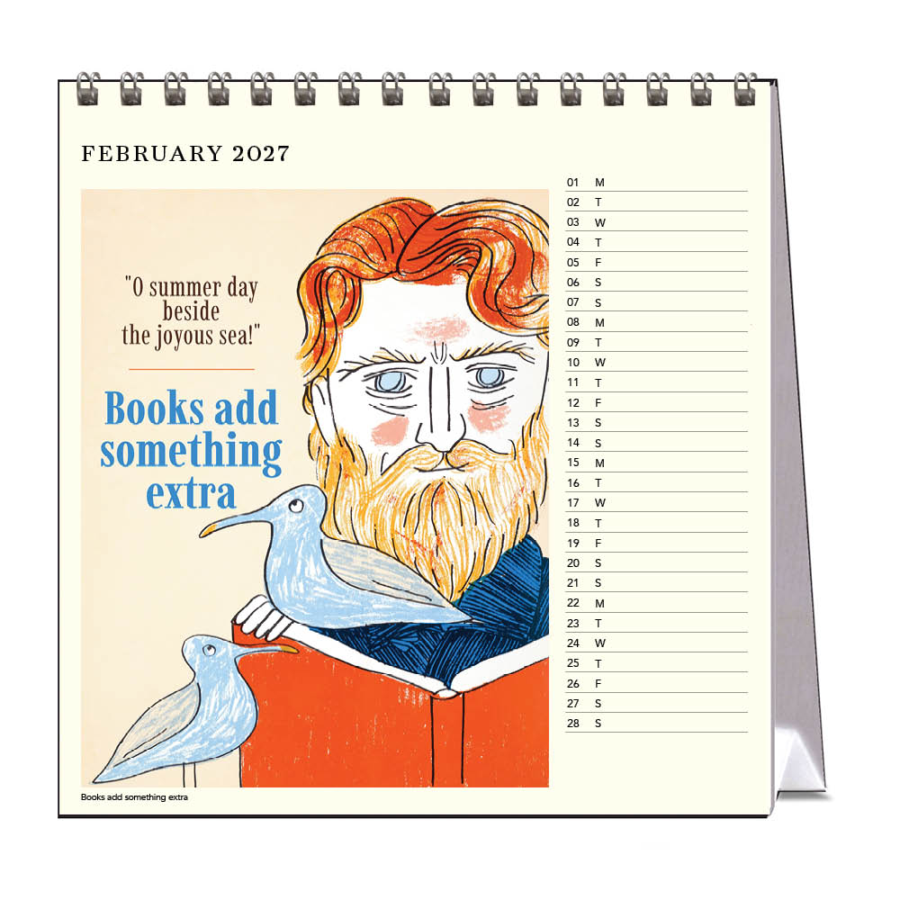 2027 Desk Calendar | Book Posters | Vevoke