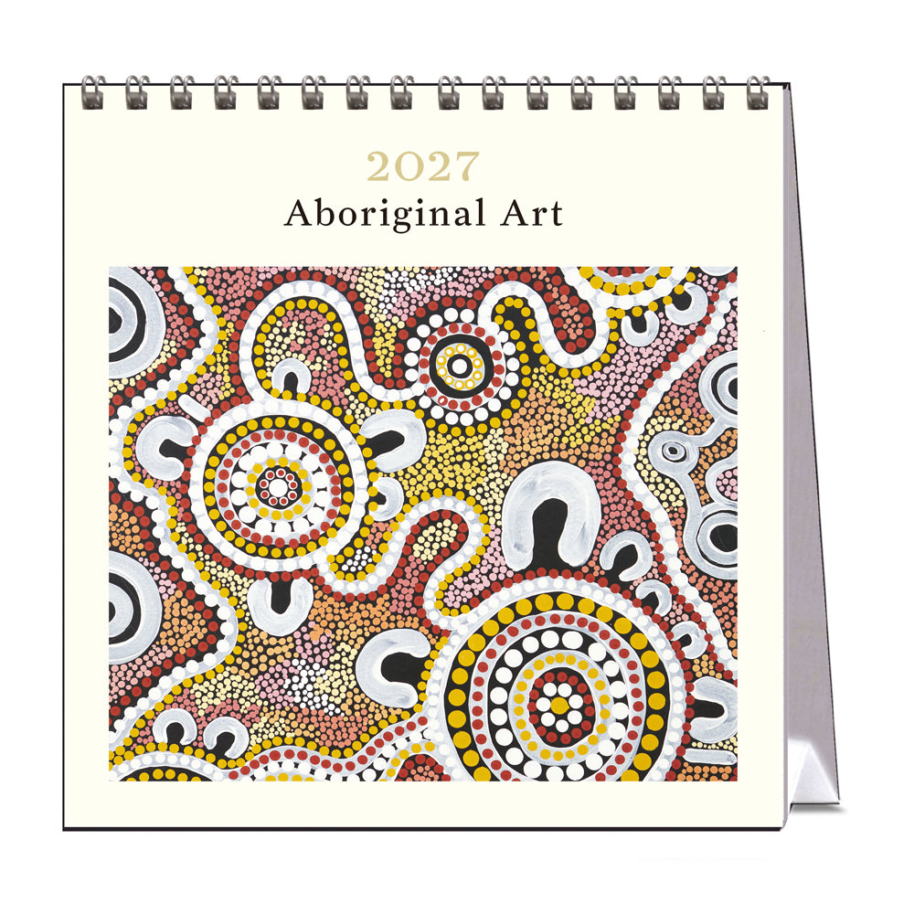 2027 Desk Calendar | Aboriginal Art | Vevoke