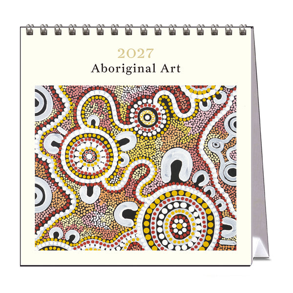 2027 Desk Calendar | Aboriginal Art | Vevoke