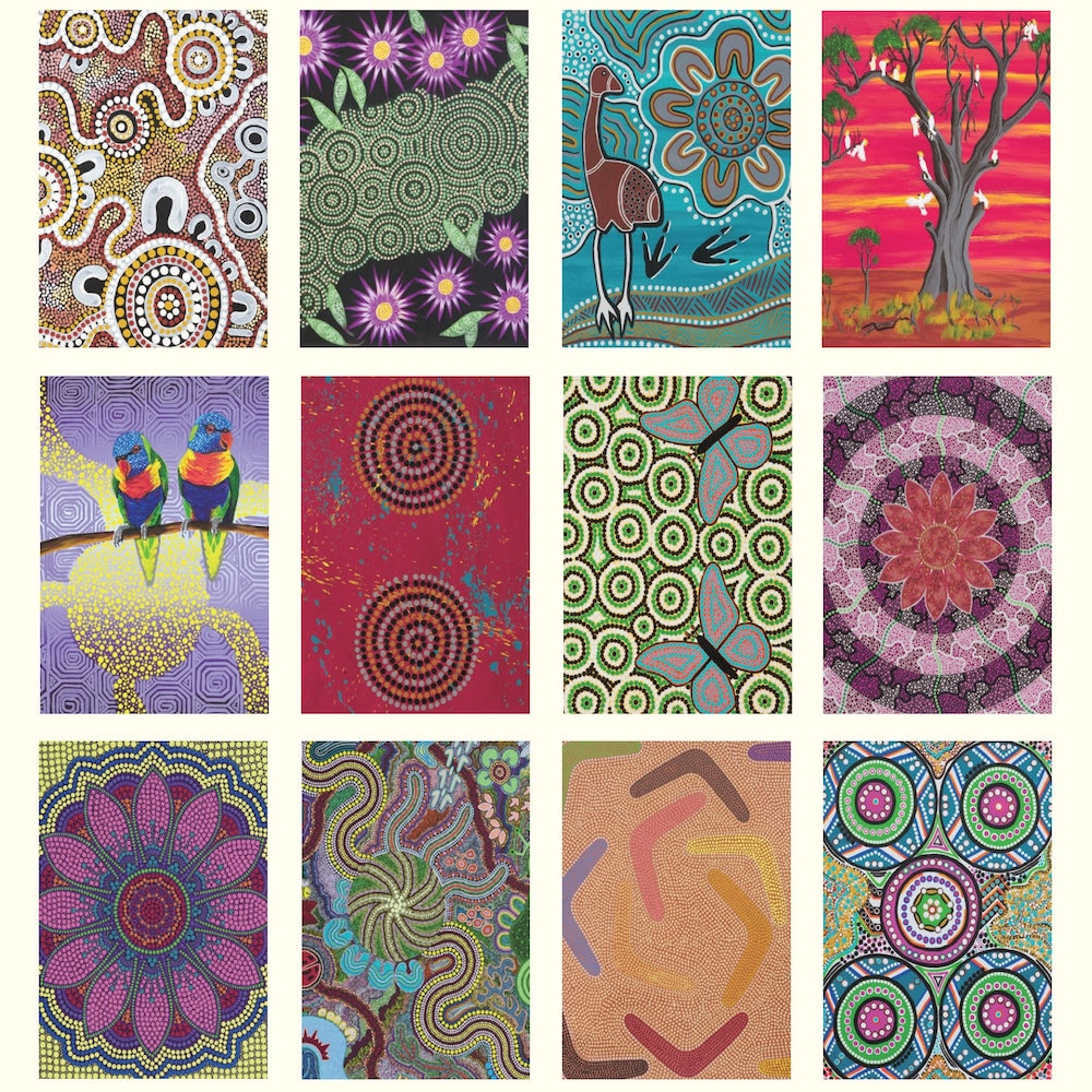 2027 Desk Calendar | Aboriginal Art | Vevoke