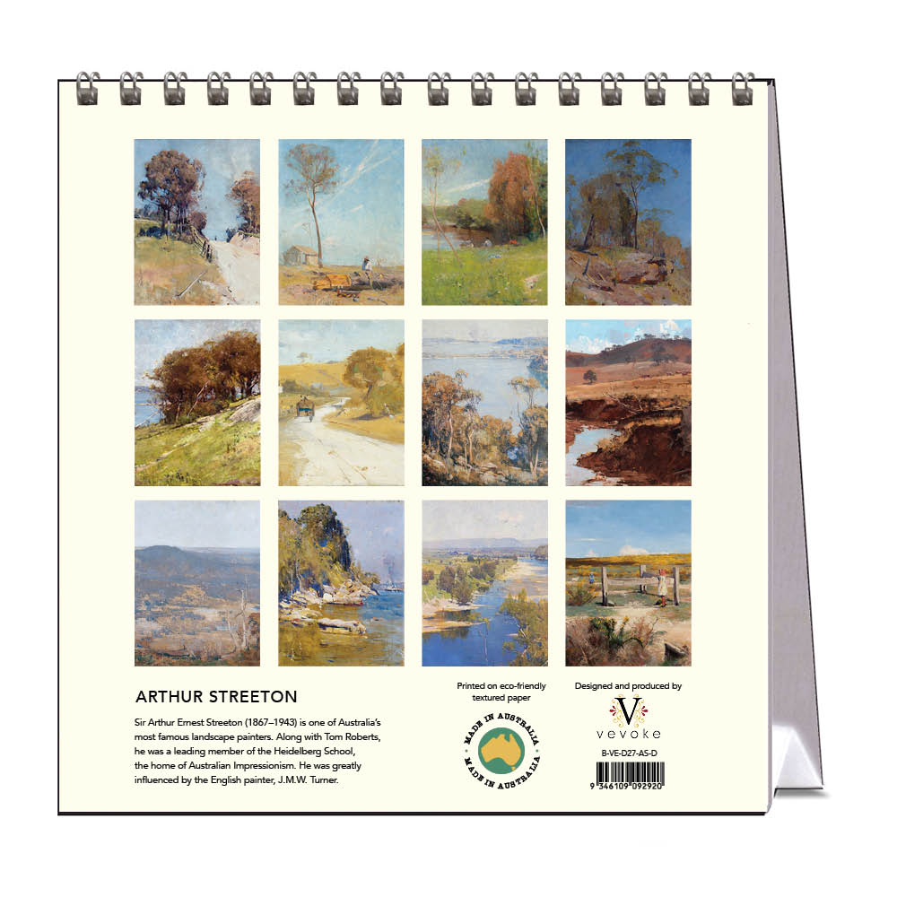 2027 Desk Calendar | Arthur Streeton | Vevoke