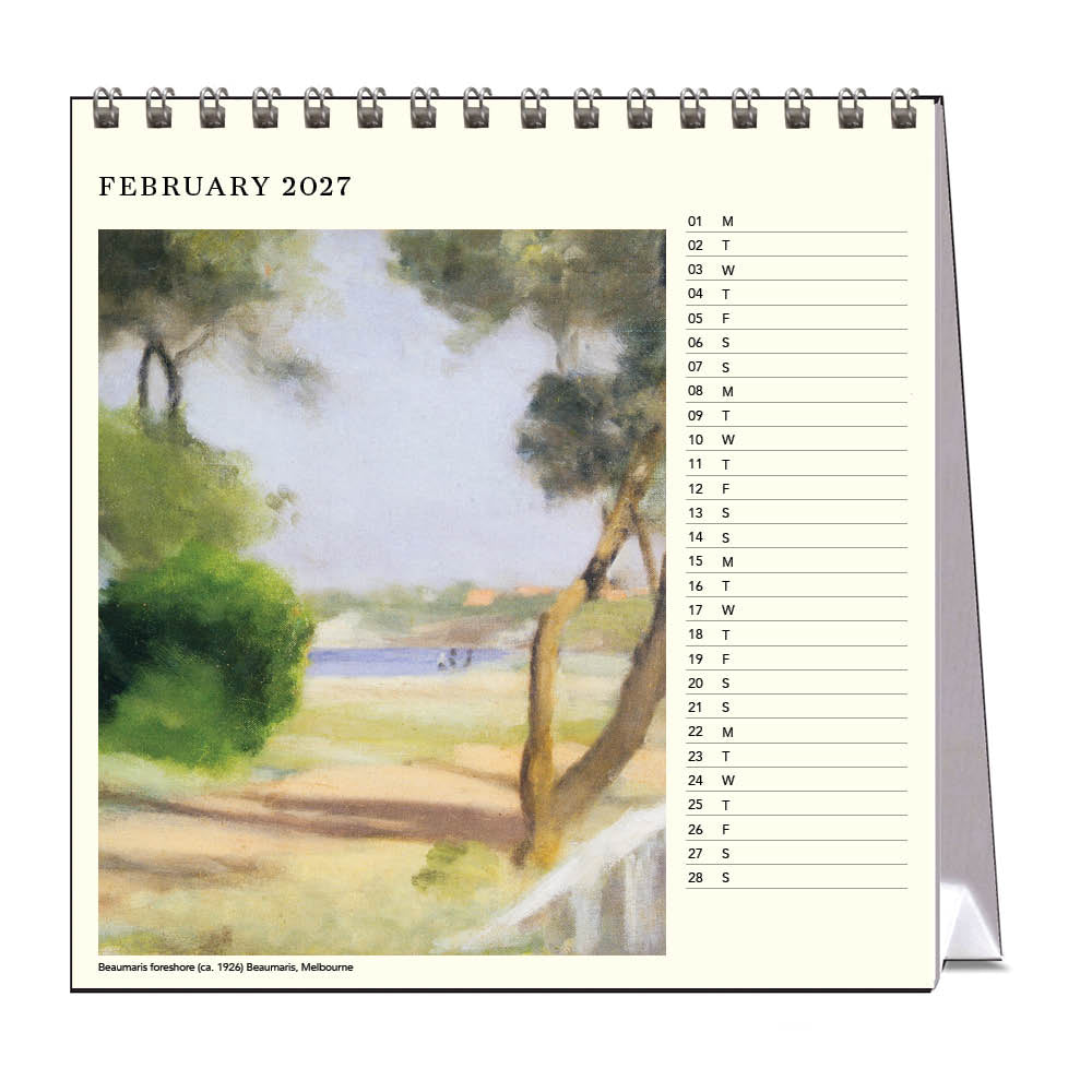2027 Desk Calendar | Clarice Beckett | Vevoke