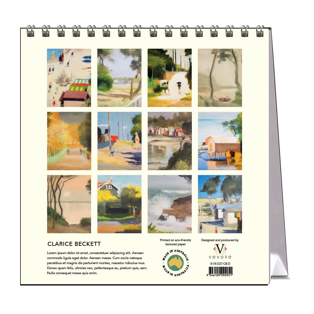 2027 Desk Calendar | Clarice Beckett | Vevoke