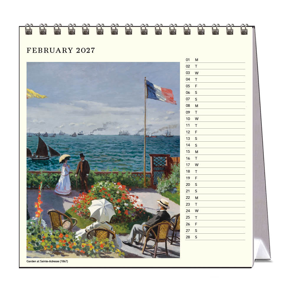 2027 Desk Calendar | Monet's Garden | Vevoke