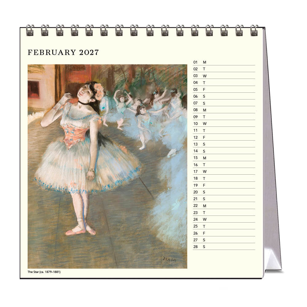 2027 Desk Calendar | Degas Dancers | Vevoke