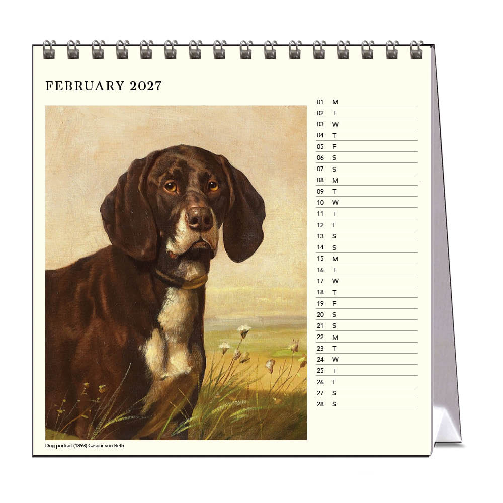 2027 Desk Calendar | Dogs | Vevoke