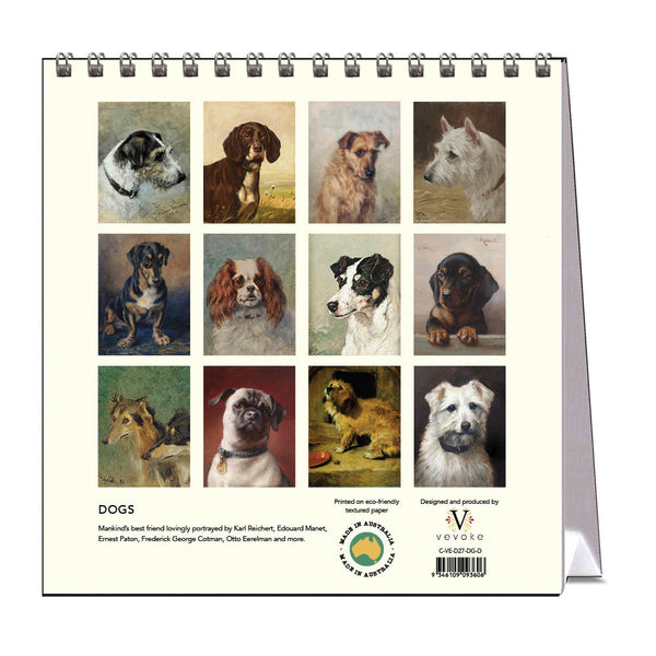 2027 Desk Calendar | Dogs | Vevoke