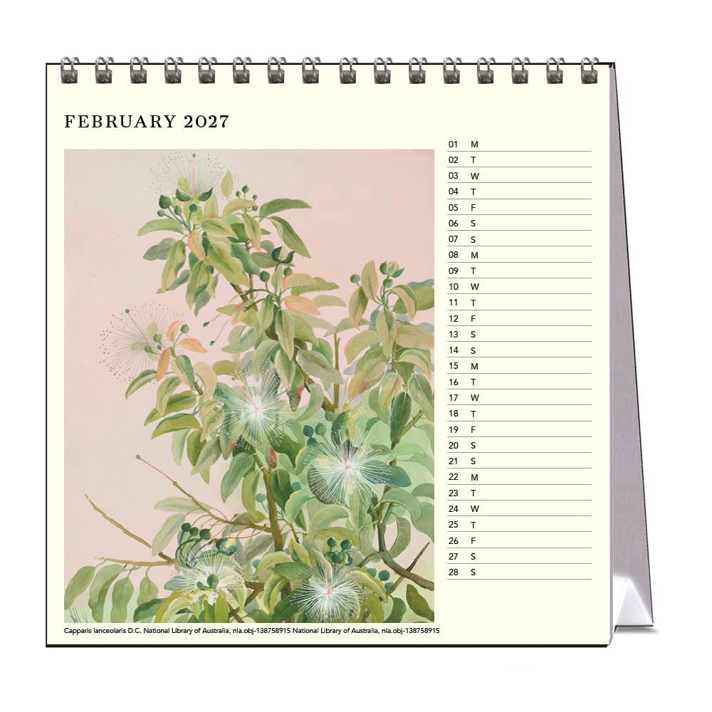 2027 Desk Calendar | Ellis Rowan Flowers | Vevoke