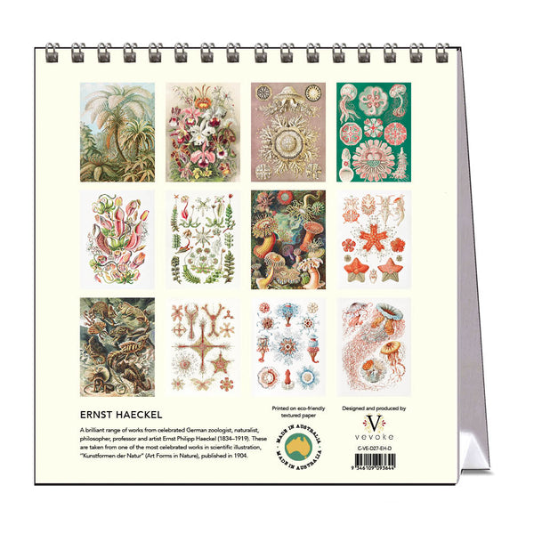 2027 Desk Calendar | Ernst Haeckel | Vevoke