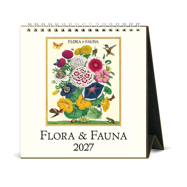 2027 Desk Calendar | Flora & Fauna | Cavallini & Co.
