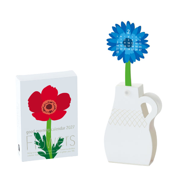 2027 Desk Calendar | Flowers | Good Morning