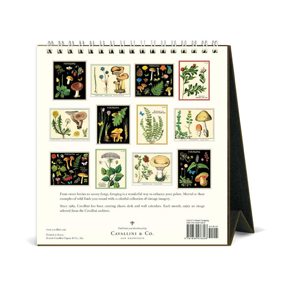 2027 Desk Calendar | Foraging | Cavallini & Co.