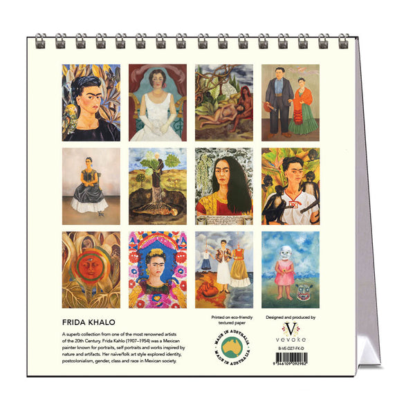 2027 Desk Calendar | Frida Kahlo | Vevoke
