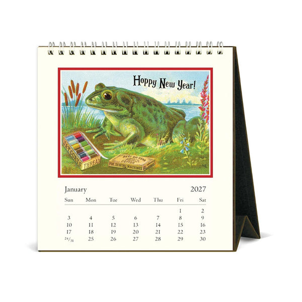 2027 Desk Calendar | Frogs & Friends | Cavallini & Co.