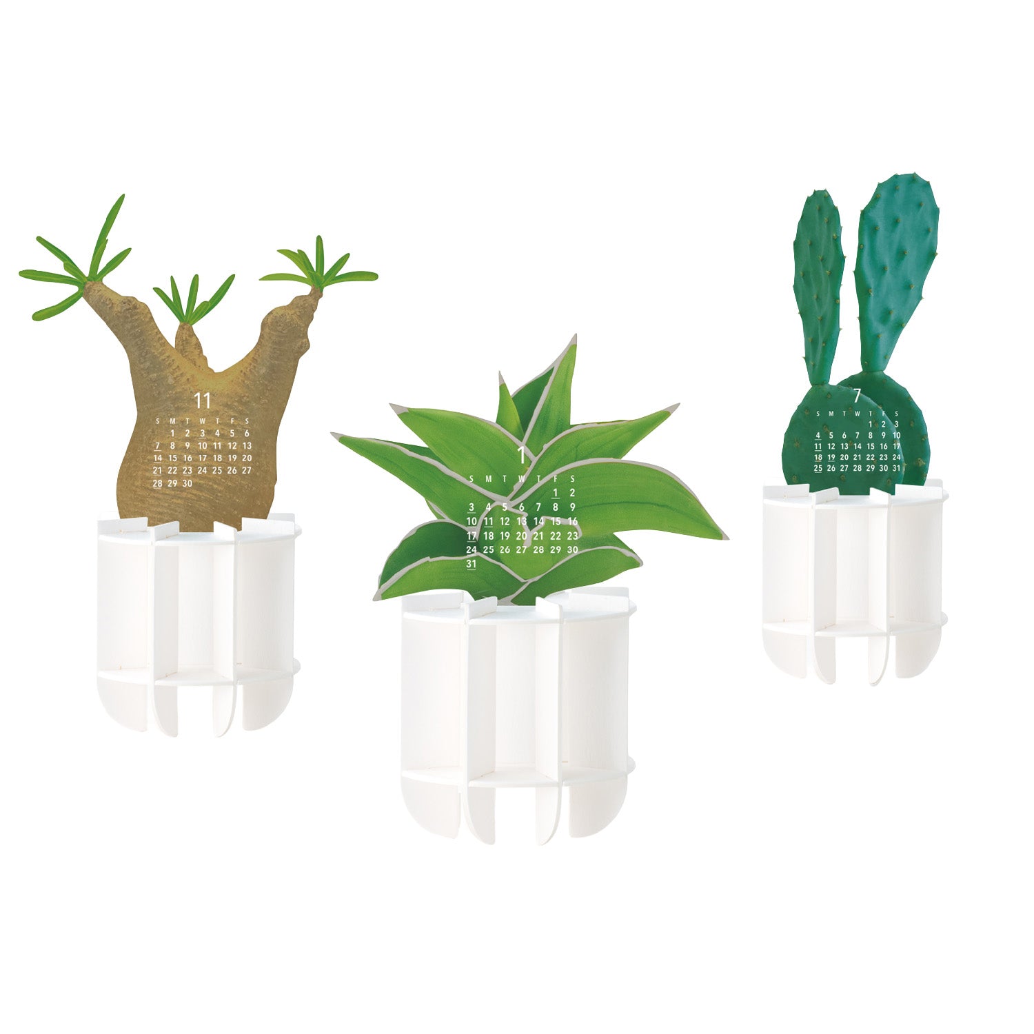 2027 Desk Calendar | Greenery | Good Morning