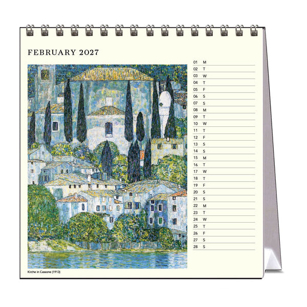 2027 Desk Calendar | Gustav Klimt | Vevoke