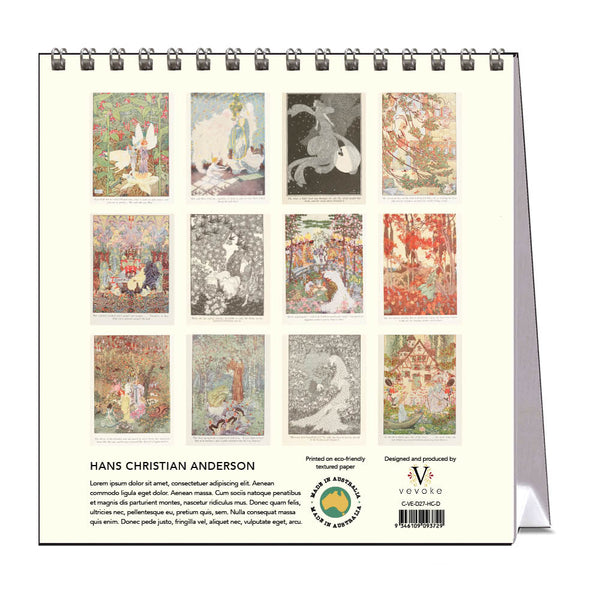 2027 Desk Calendar | Hans Christian Anderson | Vevoke