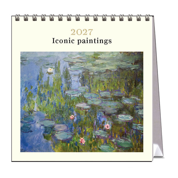 2027 Desk Calendar | Iconic Paintings | Vevoke