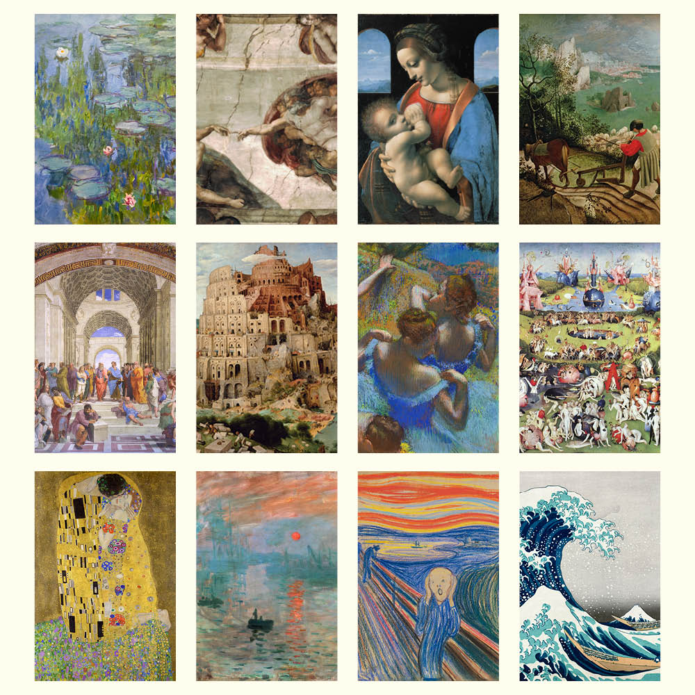 2027 Desk Calendar | Iconic Paintings | Vevoke